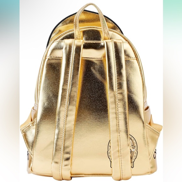 Loungefly Star Wars C-3PO Embroidered Day of the Dead Mini Backpack NWT - Picture 4 of 11